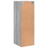 vidaXL Wall Cabinet with Glass Doors Grey Sonoma 35x37x100 cm