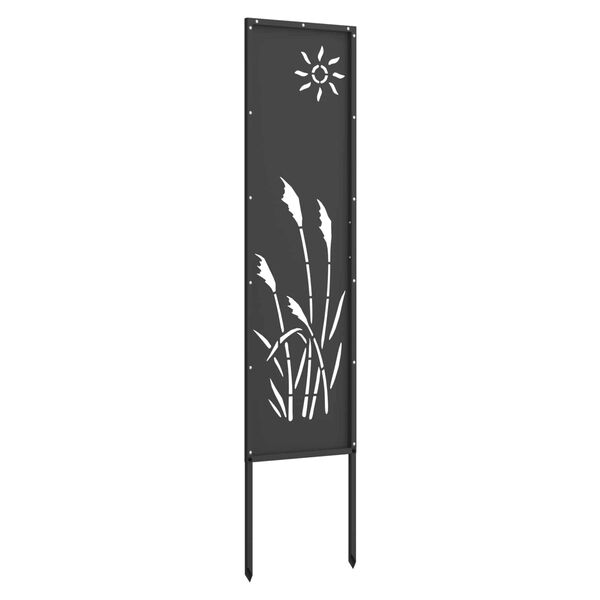 vidaXL Garden Privacy Screen Black 32 x 140 cm Cold-rolled steel