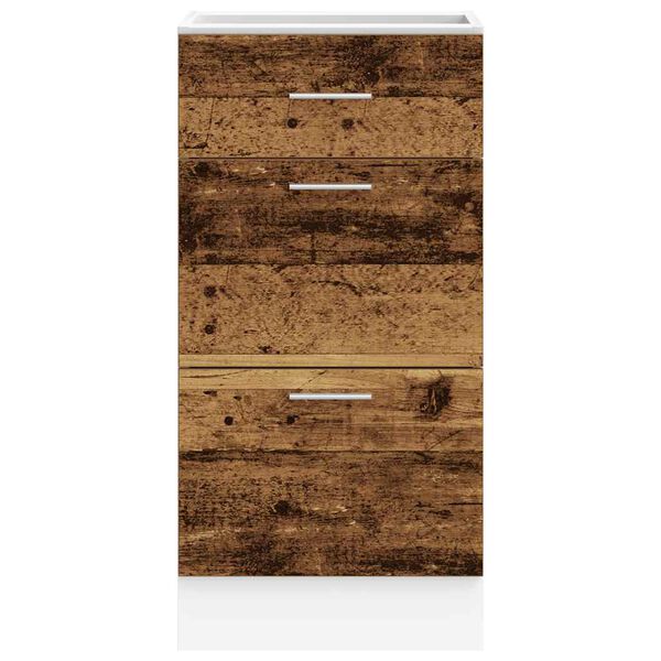 vidaXL Bottom Cabinet Lyon Old Wood 40x46x81.5 cm Engineered Wood