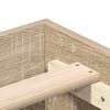 vidaXL Bed Frame 2 pcs Sonoma 152 x 203 cm Engineered Wood