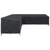 vidaXL Furniture Cover Black 325 x 325 x 80 cm 210D Oxford Fabric