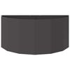 vidaXL Planter Black 120 x 60 x 50 cm Steel