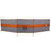 vidaXL Camping Windbreak Grey and Orange 490x123 cm Waterproof