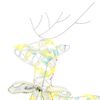 vidaXL LED Reindeers with 40 LEDs 5 pcs Multicoulur PET