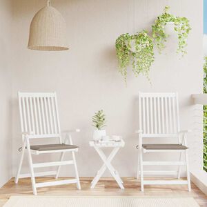 vidaXL Garden Chair Cushions 2 pcs Taupe 40x40x4 cm Oxford Fabric