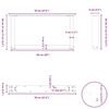 vidaXL Coffee Table Legs U-Shaped 2 pcs Natural Steel 70x(30-31) cm Steel