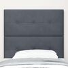 vidaXL LED Headboard with LED Strip Lights Grey 100 cm Polyester