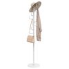 vidaXL Coat Stand White 183 cm Powder-coated Iron