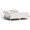 vidaXL Bed Frame without Mattress White 200x200 cm Solid Wood Pine