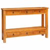 vidaXL Console Table Natural 115 x 32 x 76 cm Solid Mahogany Wood