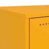 vidaXL Bedside Cabinets 2 pcs Mustard Yellow 36x39x78 cm Steel