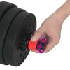 vidaXL 4-in-1 Dumbbell Set Black and Red 121 x 19.5 x 19.5 cm