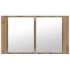vidaXL Bathroom Mirror Cabinet with Shelf Artisan Oak 80 x 12 x 45 cm