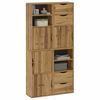 vidaXL Side Cabinets 4 pcs "ODDA" 40x24x79 cm Solid Wood Pine