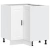 vidaXL Kitchen Corner Base Cabinet Porto White Engineered Wood