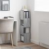 vidaXL Corner Cabinet Grey Sonoma 25.5x25x102cm Engineered Wood