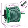 vidaXL Free Standing Green Hose Reel with 30 m Hose PVC