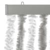 vidaXL Fly Curtain Light Grey and White 56x185 cm Chenille