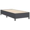 vidaXL Bed Frame Dark grey 90 x 190 cm Corduroy fabric