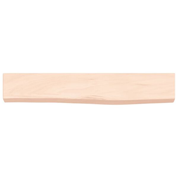 vidaXL Wall Shelf 60x10x4 cm Untreated Solid Wood Oak