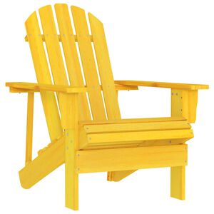 vidaXL Garden Chair | Yellow | Solid fir wood | Standard | Durable
