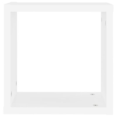 vidaXL Wall Cube Shelves 6 pcs White 30x15x30 cm