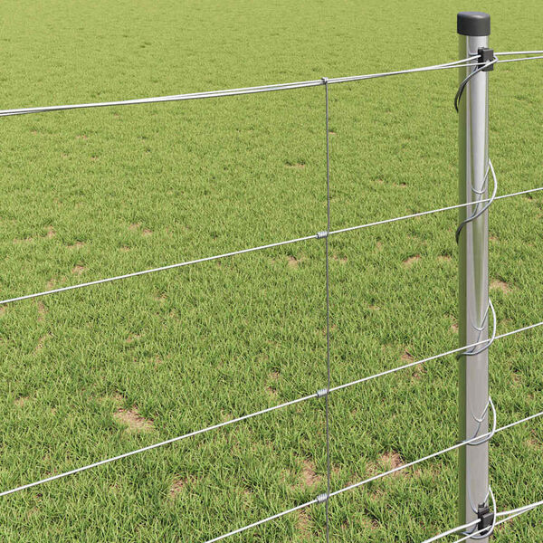 vidaXL Field Fence Silver 25 x 1 m Galvanised steel