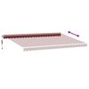 vidaXL Automatic Retractable Awning Burgundy 500x350 cm