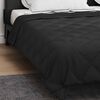 vidaXL Full Year Duvet Black 200 x 200 cm Microfiber