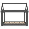 vidaXL Dog Bed Grey 81x60x70 cm Solid Wood Pine
