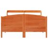 vidaXL Bed Frame without Mattress Wax Brown 150x200 cm King Size Solid Wood Pine