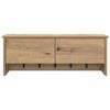 vidaXL Wall-Mounted Coat Rack with Shelf Artisan Oak 80 x 20 x 30 cm