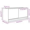 vidaXL Terrarium with Storage Transparent 80 x 40 x 40 cm Glass