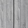 vidaXL Book Cabinet Grey Sonoma 82.5x30.5x115 cm Engineered Wood