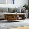 vidaXL Coffee Table Smoked Oak 90x50x36.5 cm Engineered Wood
