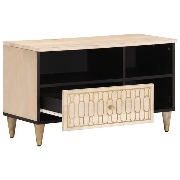 vidaXL TV Cabinet 80x33x46 cm Solid Wood Mango