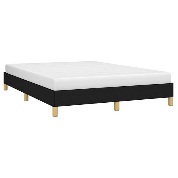 vidaXL Bed Frame without Mattress Black 135x190 cm Double Double Fabric