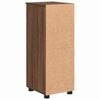 vidaXL Bathroom Cabinet with Drawer Brown Oak 30 x 35 x 80 cm