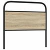 vidaXL Headboard Sonoma Oak 100 cm Steel and Engineered Wood