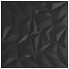 vidaXL Wall Panels 48 pcs Black 50 x 50 cm XPS Foam