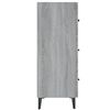 vidaXL Sideboard Grey Sonoma 69.5x34x90 cm Engineered Wood