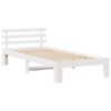 vidaXL Bed Frame with Headboard White 80 x 200 cm Solid Pine Wood