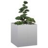 vidaXL Planter 80x80x80 cm Galvanised Steel