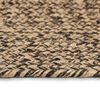 vidaXL Area Rugs Square Natural and Black 120 x 120 cm Jute
