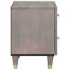 vidaXL Bedside Cabinet Grey 40 x 33 x 46 cm Solid Mango Wood