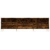 vidaXL TV Cabinet Smoked Oak 150x30x44.5 cm Engineered Wood