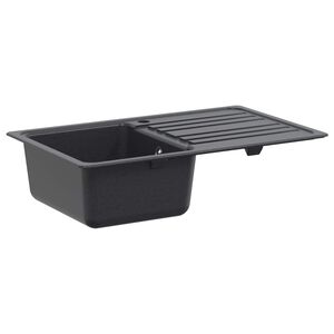 vidaXL Kitchen Sink with Drainer Granite 76.5 cm x 46 cm x 28 cm