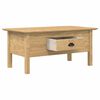 vidaXL Coffee Table with Drawer BODO Honey Brown 100 x 55 x 45.8 cm