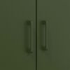 vidaXL Highboard Olive Green 68x39x113 cm Steel