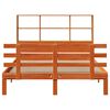 vidaXL Bookcase Bed without Mattress Wax Brown 120x190 cm Small Double Solid Wood Pine